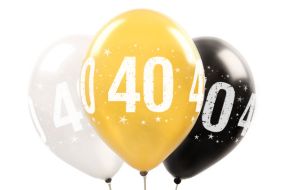 zahlenballon metallic 40 w 