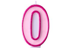 zahlenkerze 0 rosa 1 