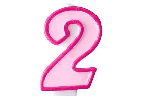 zahlenkerze 2 rosa 1