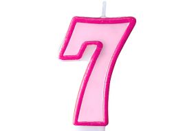 zahlenkerze 7 rosa 1