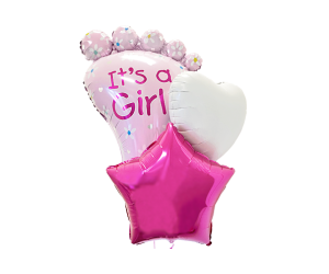 Ballon-Bouquet Geburt Girl