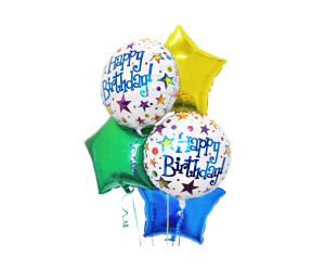 Ballon-Bouquet Stern Geburtstag