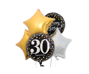 ballon bouquet 30 geburtstag elegant 1 