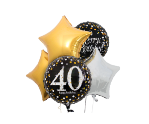 ballon bouquet 40 geburtstag elegant 1 