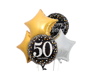 ballon bouquet 50 geburtstag elegant 1 