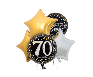 ballon bouquet 70 geburtstag elegant 1 