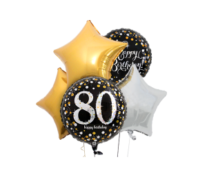 ballon bouquet 80 geburtstag elegant 1 