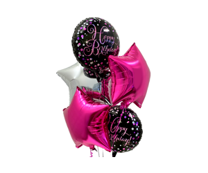 ballon bouquet geburtstag elegant pink 1 