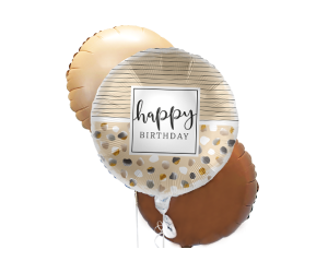 ballon bouquet nature birthday dots 