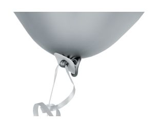 ballonband inkl verschluss silber 1 
