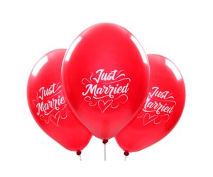 Just Married Ballons rot