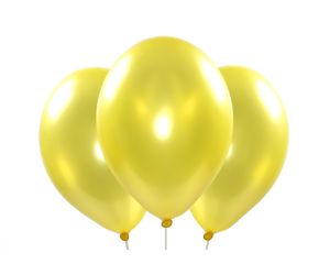 Metallic-Ballons gelb