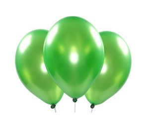 Metallic-Ballons hellgruen