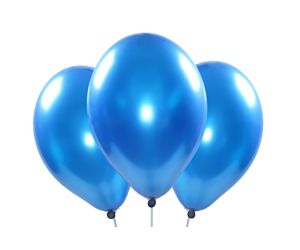 Metallic-Ballons koenigsblau