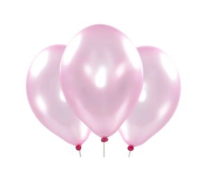Metallic-Ballons rosa