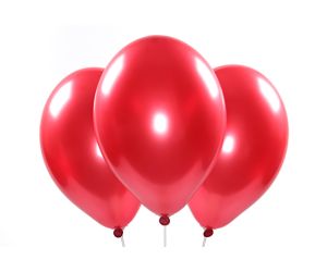 Metallic-Ballons rot