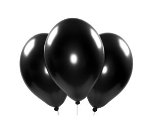 Metallic-Ballons schwarz
