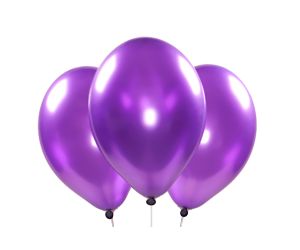 Metallic-Ballons violett