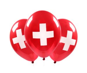 Schweizerkreuz Ballons