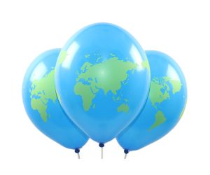 Weltkugel Ballons