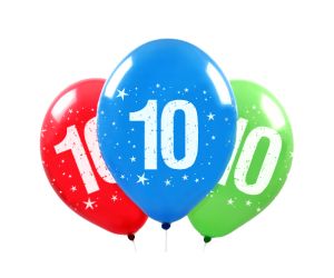 Zahlen Ballons 10