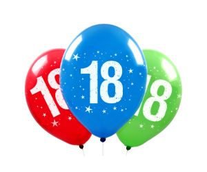 Zahlen Ballons 18