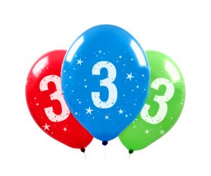 Zahlen Ballons 3