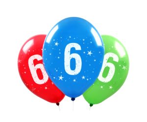 Zahlen Ballons 6