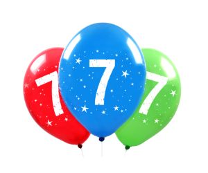 Zahlen Ballons 7