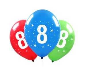 Zahlen Ballons 8