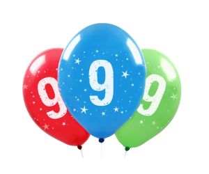 Zahlen Ballons 9
