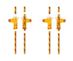 dschungel papierstrohhalme 