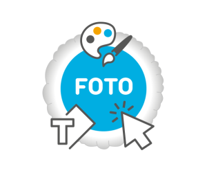 Fotoballon Rund 1-seitig