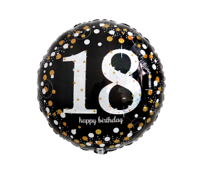 18 Geburtstag Ballon elegant