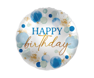 Blue Stars  Birthday Ballon