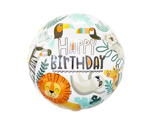 Dschungel Happy Birthday Ballon