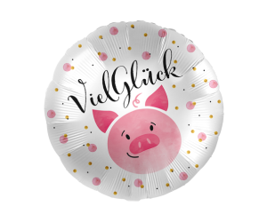 Glück Schwein Ballon