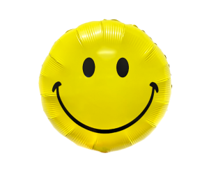 Smiley Ballon gelb