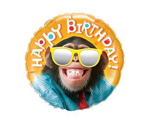 Affe Happy Birthday Ballon