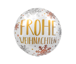 Frohe Weihnachten Satin Ballon