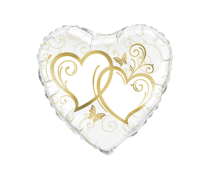 geschenkballon goldherz 1 
