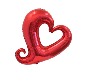 geschenkballon herz elegant 1 