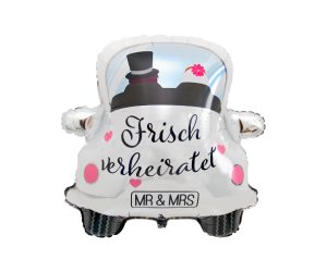 geschenkballon justmarried auto 1 