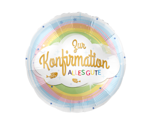 Konfirmation Regenbogen Ballon