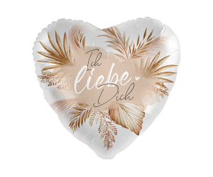 geschenkballon love you natural 