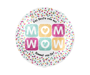 geschenkballon mom wow 