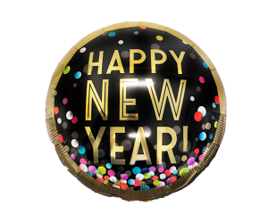 geschenkballon new year konfetti 