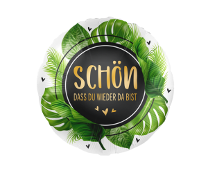 geschenkballon schoen da bist 