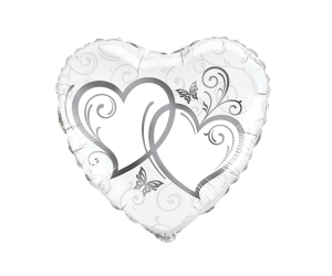 geschenkballon silberherz 1 