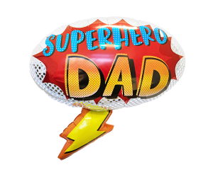 geschenkballon superhero dad 